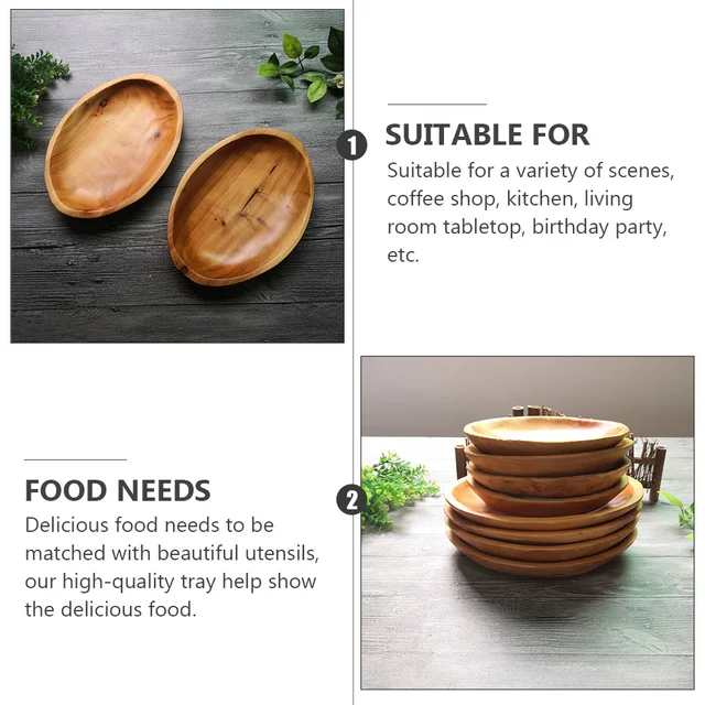Oval Wooden Tray