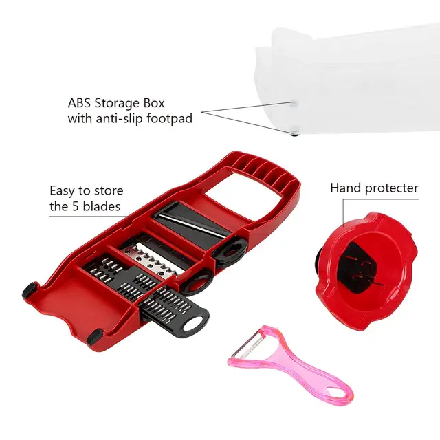 HILIFE 6 Blades Mandoline Slicer