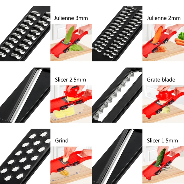 HILIFE 6 Blades Mandoline Slicer