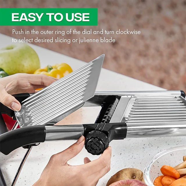 LMETJMA Adjustable Mandoline Slicer