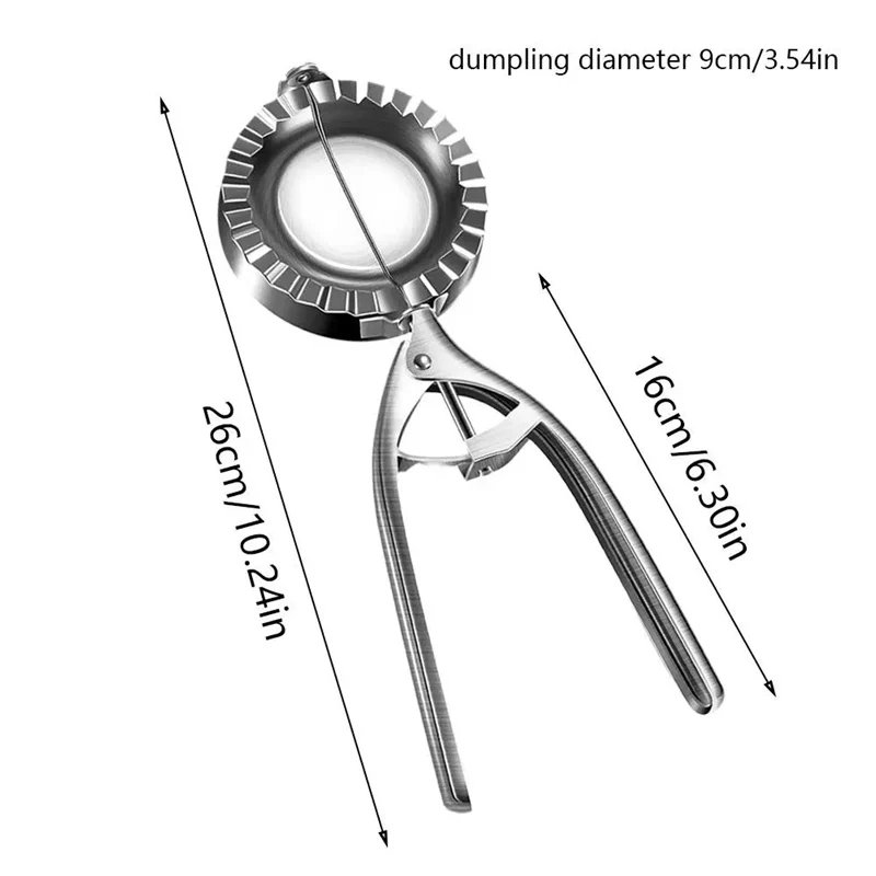 Kitchen Dumpling Mold Stainless Steel Dumpling Machine Pressing Home Baking Tool Skin Press Tool Dumpling Noodle Manual Kitchen Gadgets