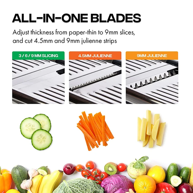 LMETJMA Adjustable Mandoline Slicer