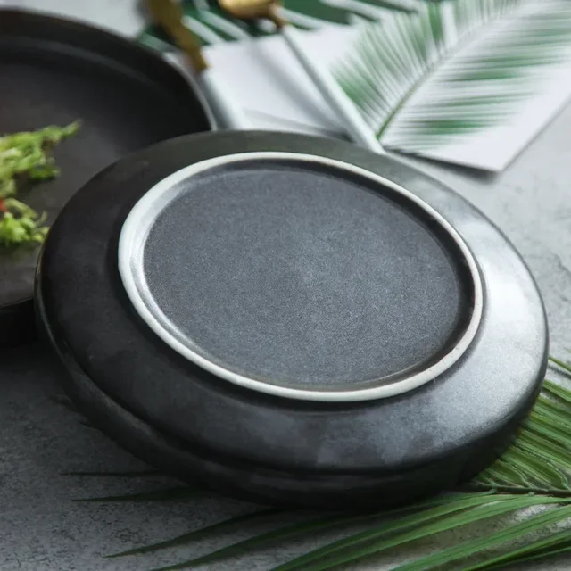 Hand-made Rough Pottery Plates