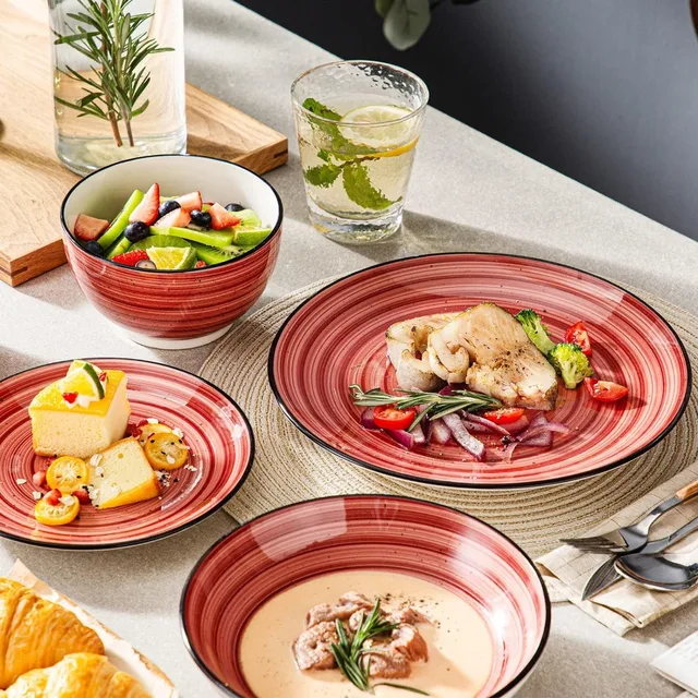 Dinnerware Set, 24 Pieces