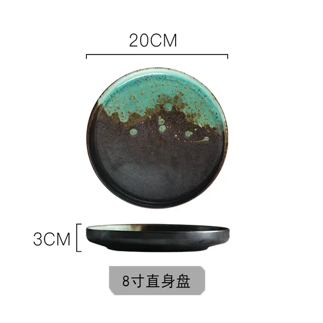 Hand-made Rough Pottery Plates