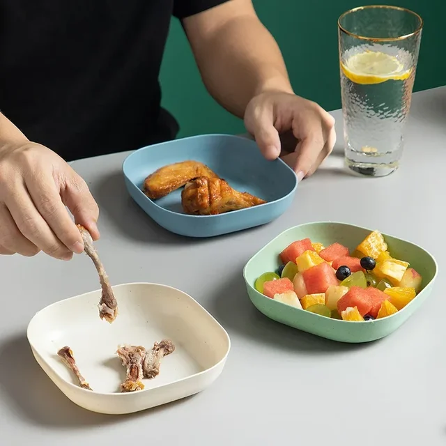 4pcs Unbreakable Dinner Plates