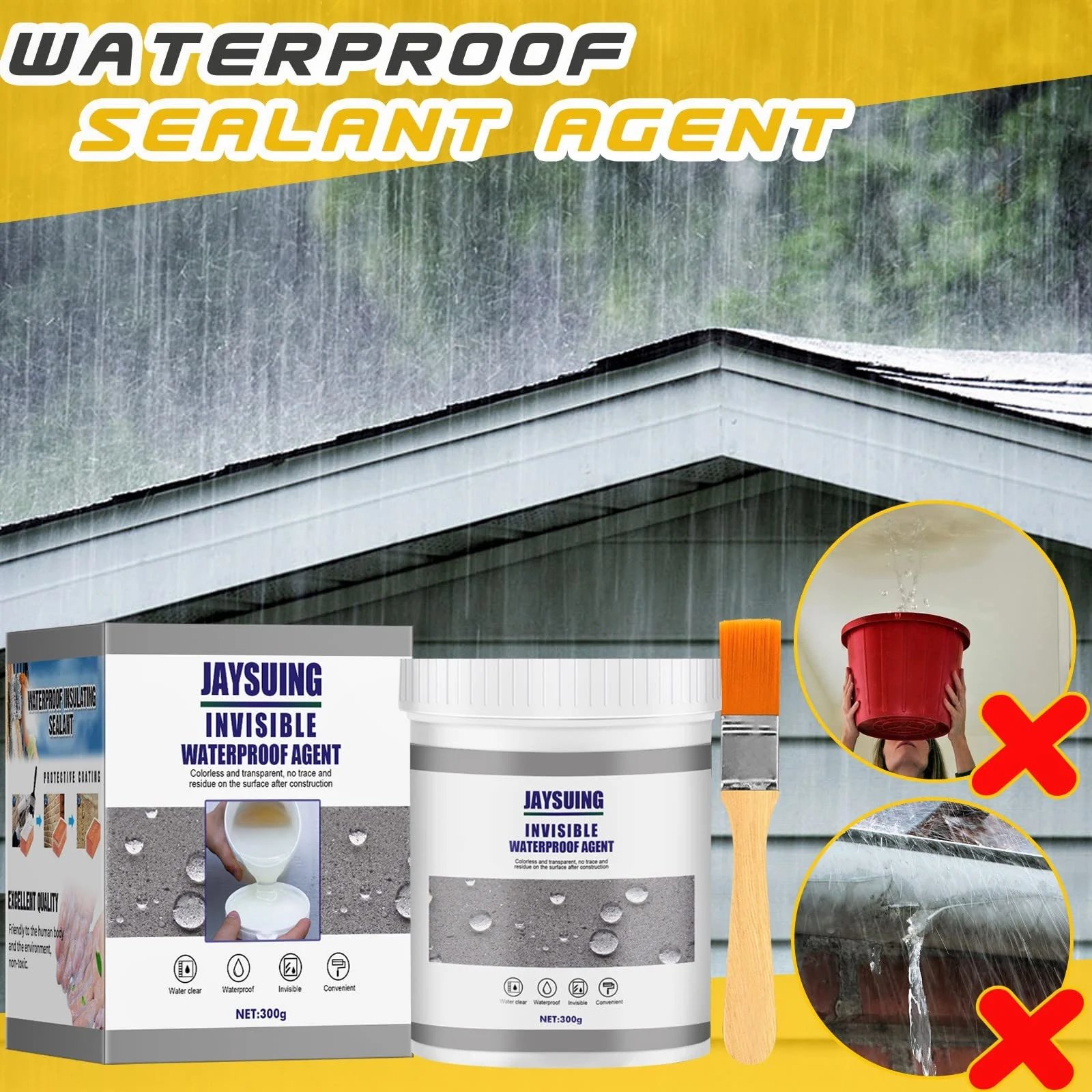 Venta caliente 50% de descuento: agente antifugas resistente al agua, invisible, superfuerte