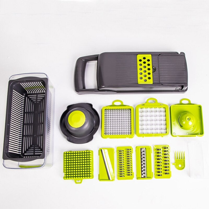 Veggie Slicer®️ Rallador y Rebanador de Vegetales 14 piezas