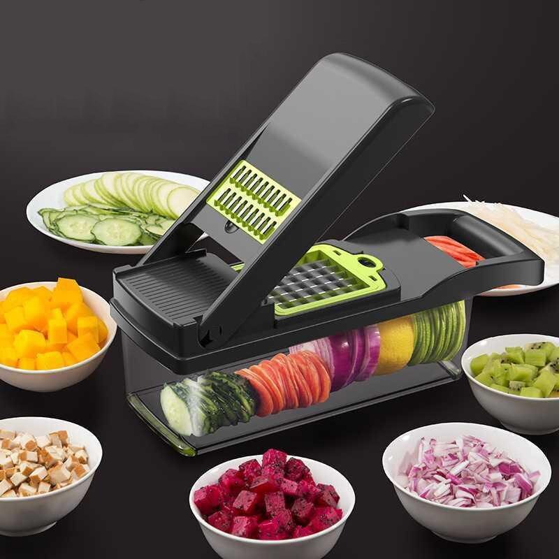 Veggie Slicer®️ Rallador y Rebanador de Vegetales 14 piezas