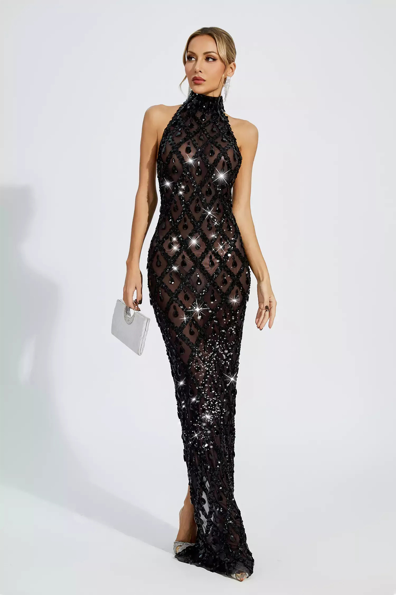 Paulina Diamond Maxi Dress