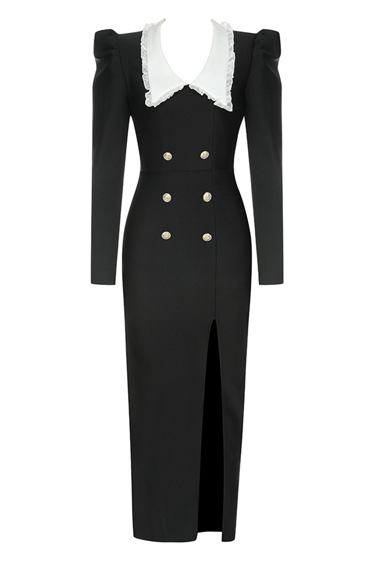 Willow V Neck Long Sleeve Midi Dress