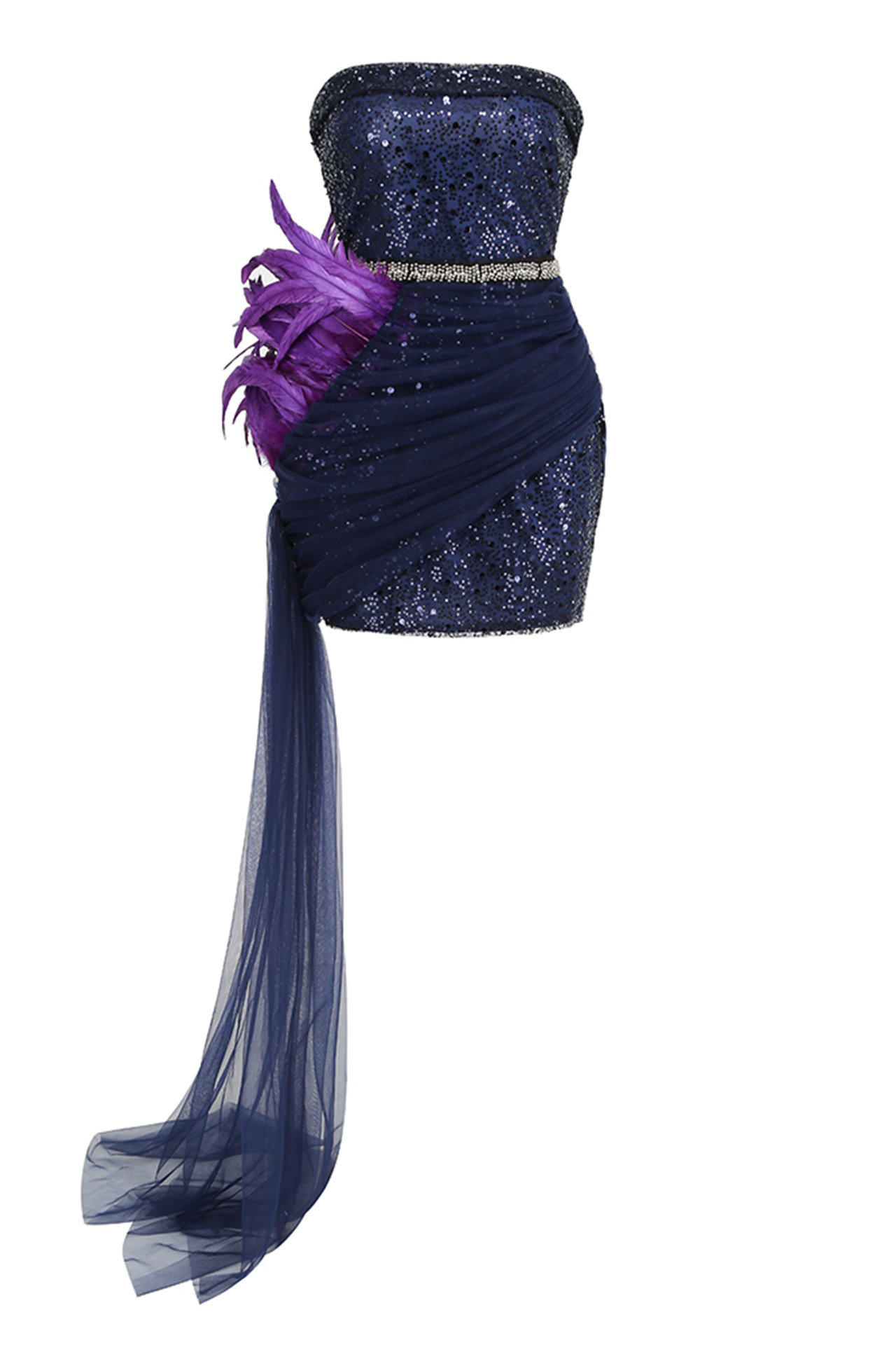 Anaya Party Mini Dress In Blue