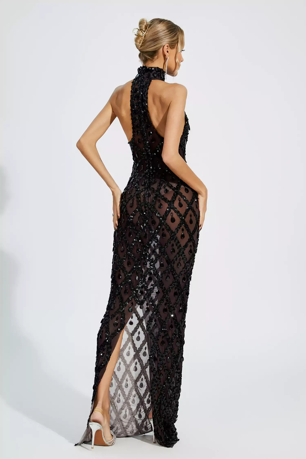 Paulina Diamond Maxi Dress