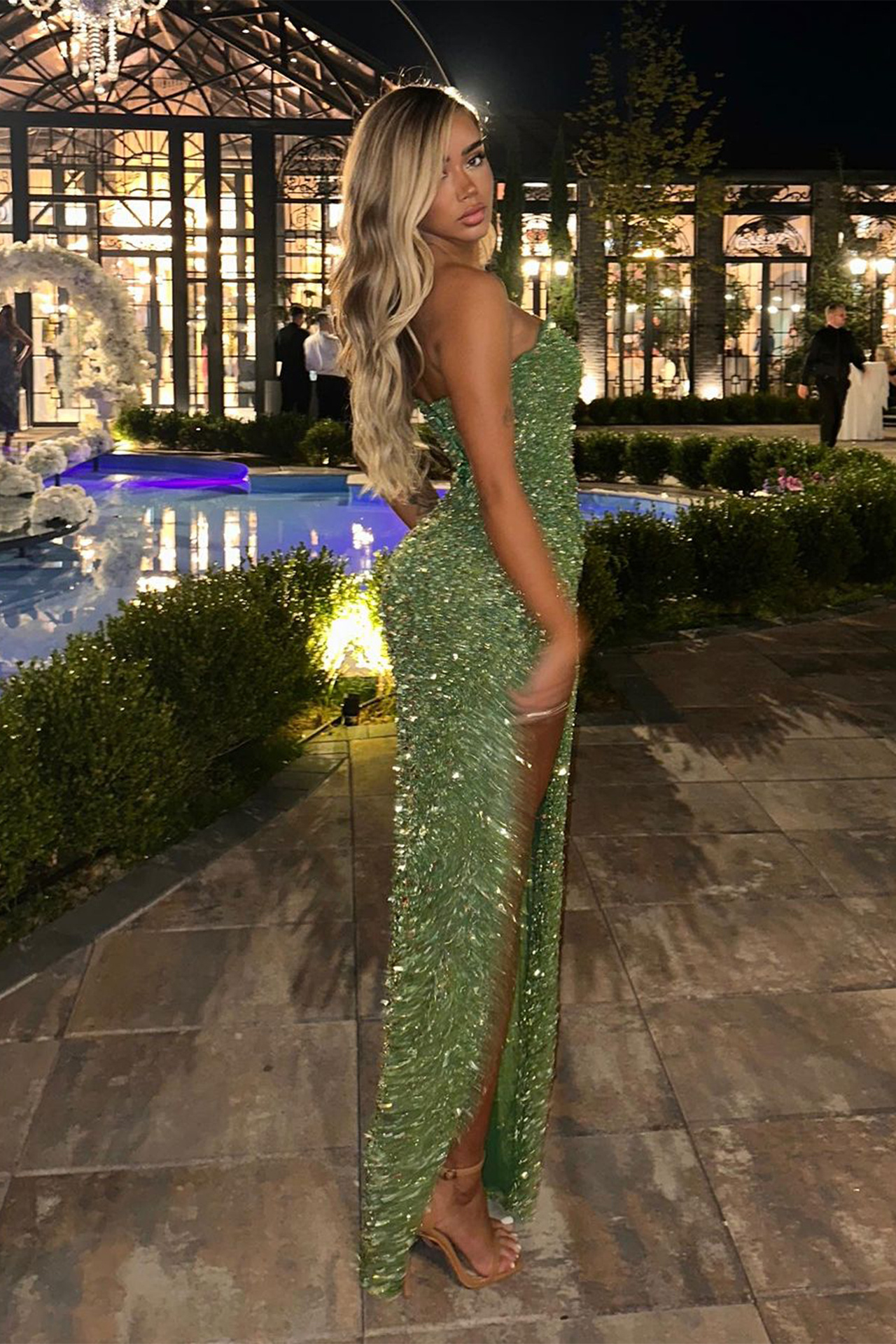 Helena Maxi Dress In Green