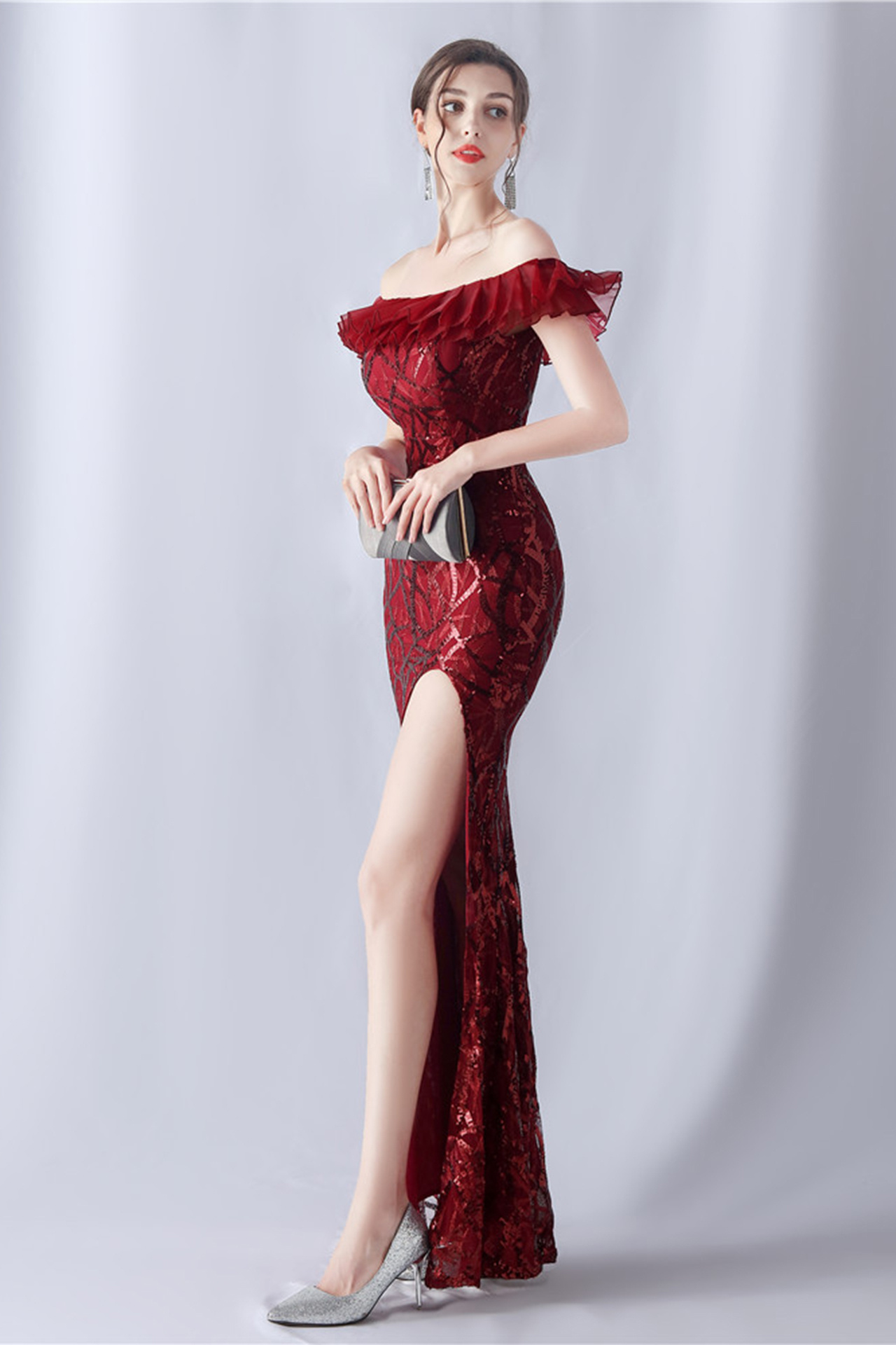 Felicity Sequined Maxi Dress