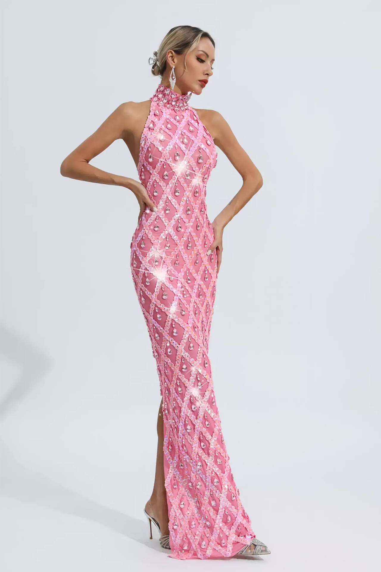 Paulina Diamond Maxi Dress