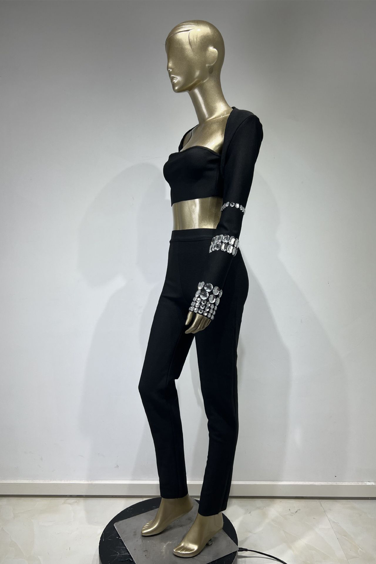 Maeve Long Sleeve Set In Black