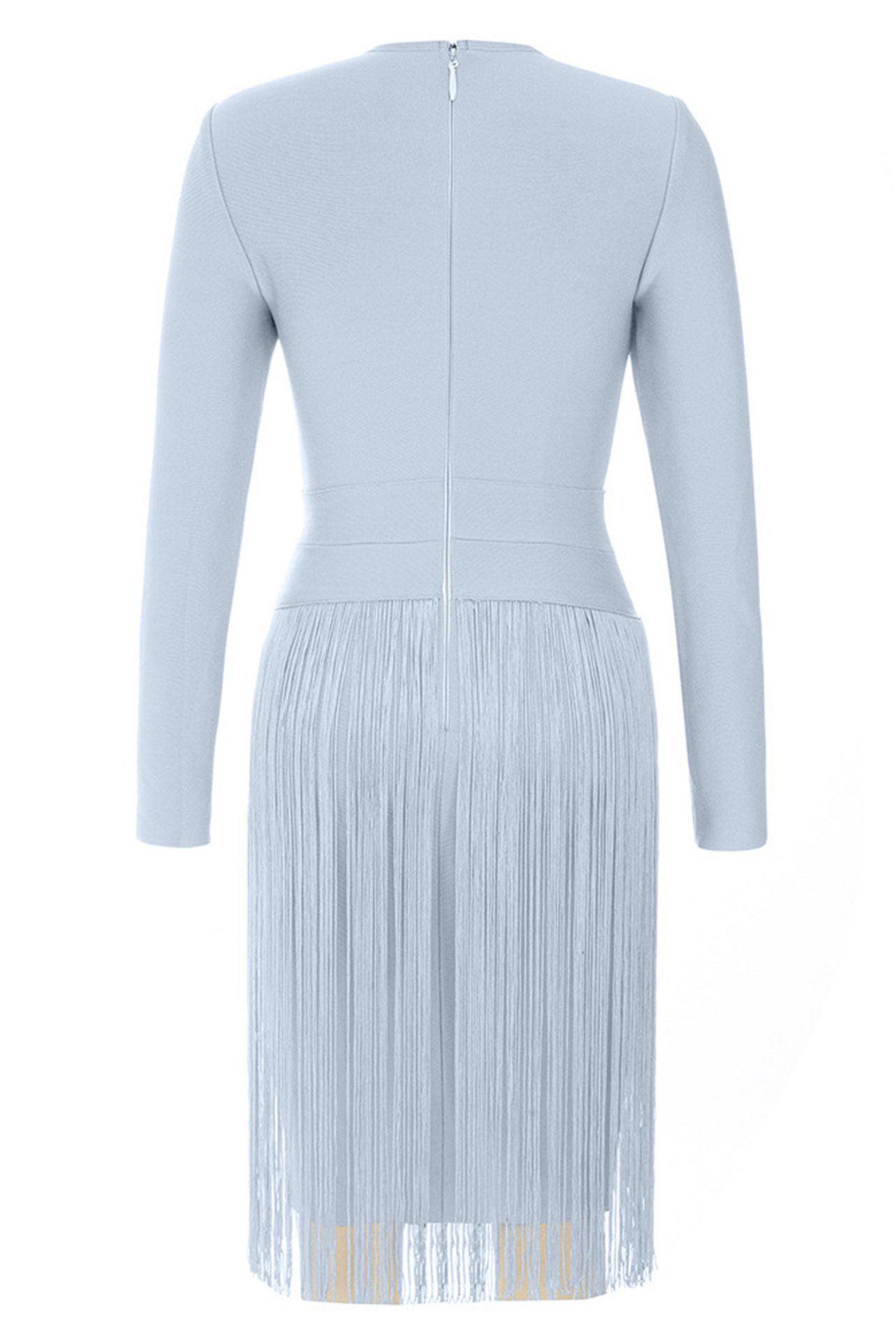 Ivy Long Sleeve Fringed Dress