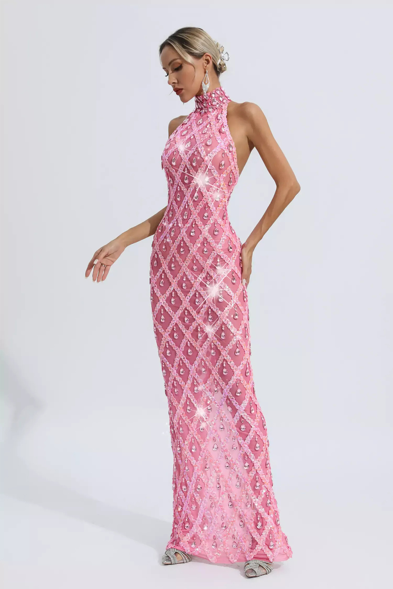 Paulina Diamond Maxi Dress