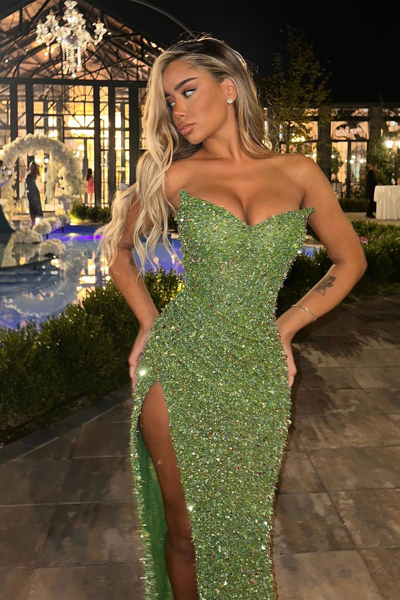Helena Maxi Dress In Green