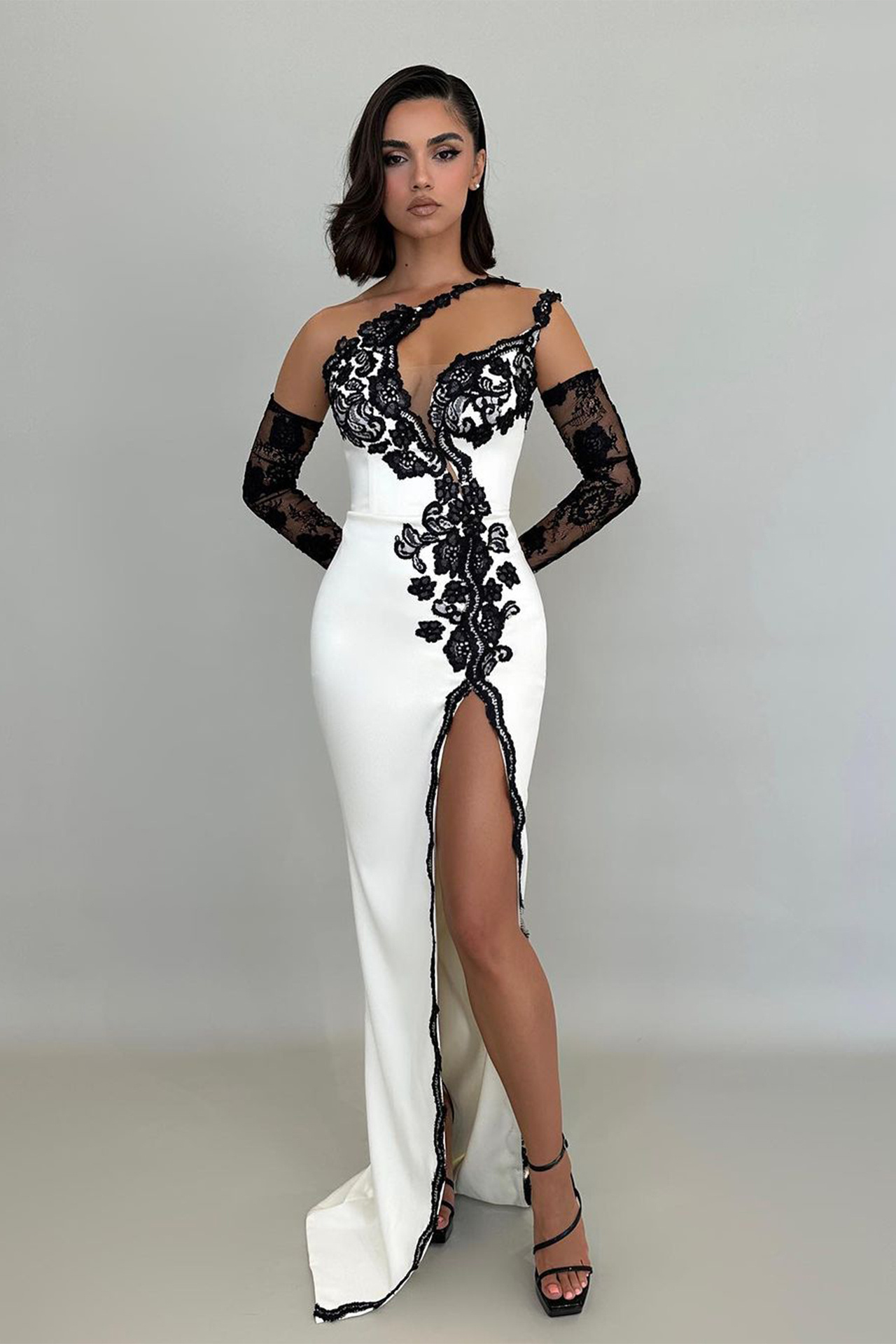 Cassandra Lace Dress In White