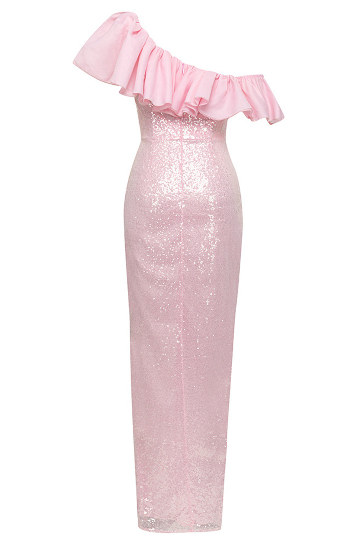 Zelda Sequined Maxi Dress In Pink