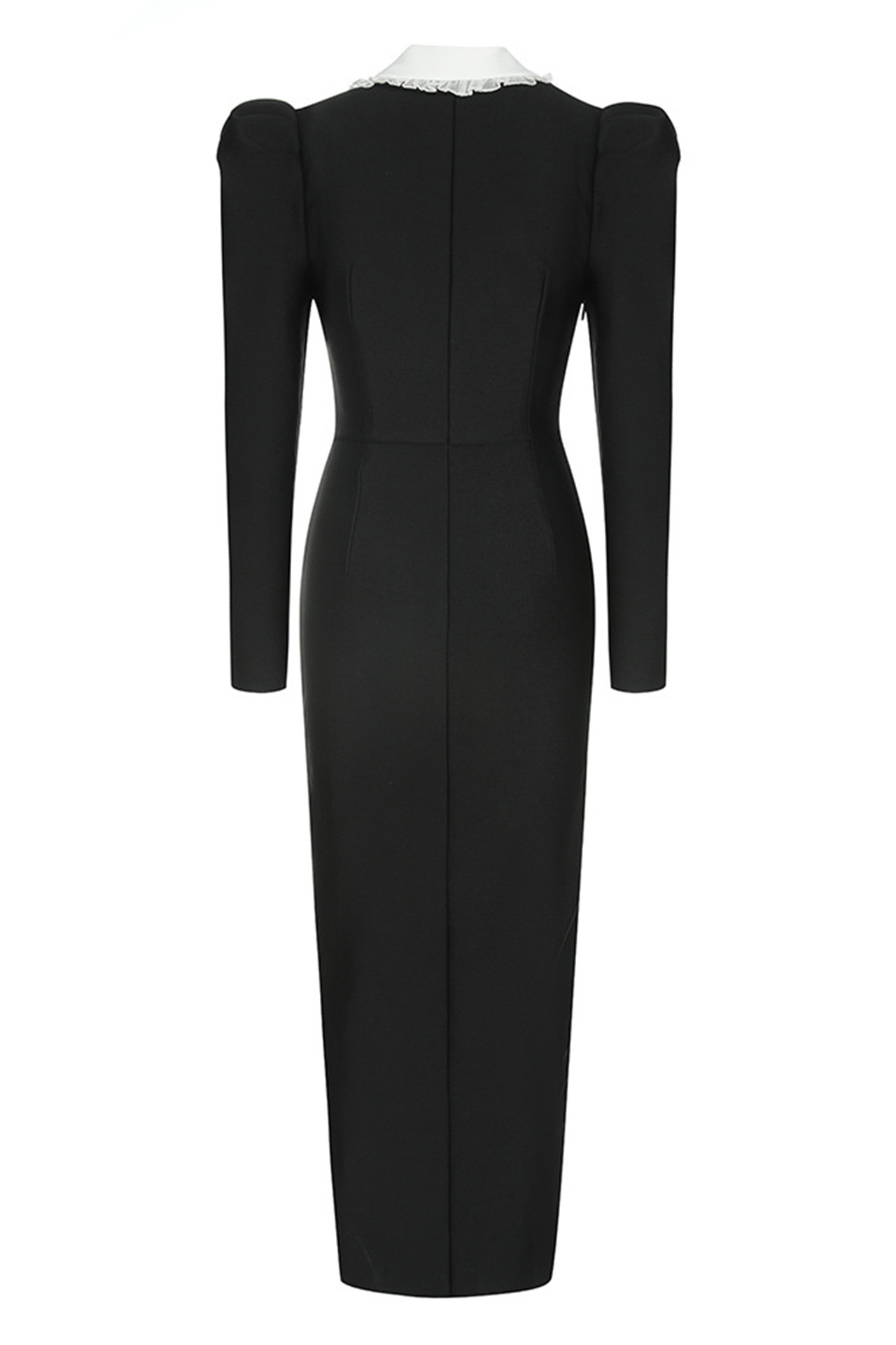 Willow V Neck Long Sleeve Midi Dress