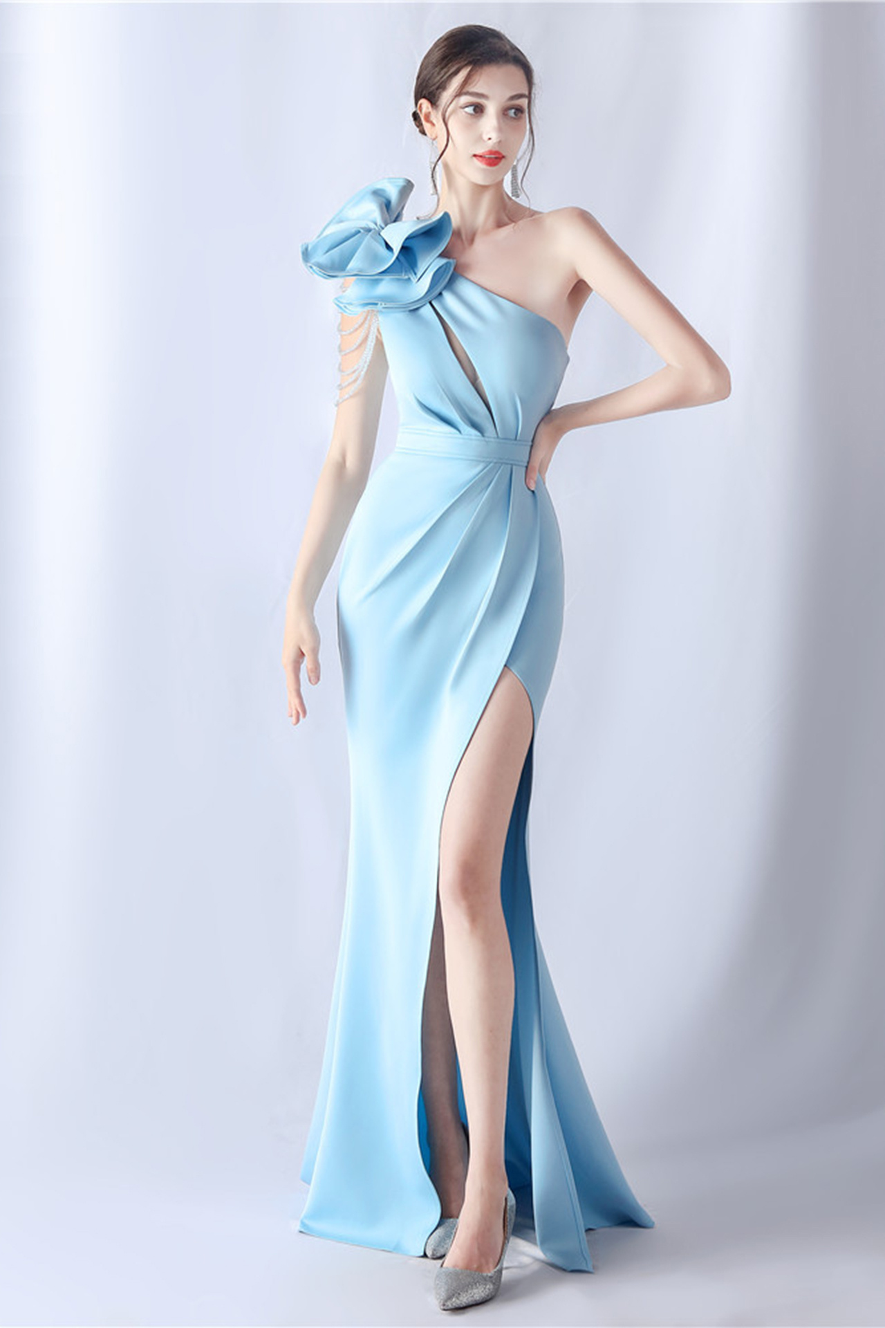 Delaney One Shoulder Maxi Dress