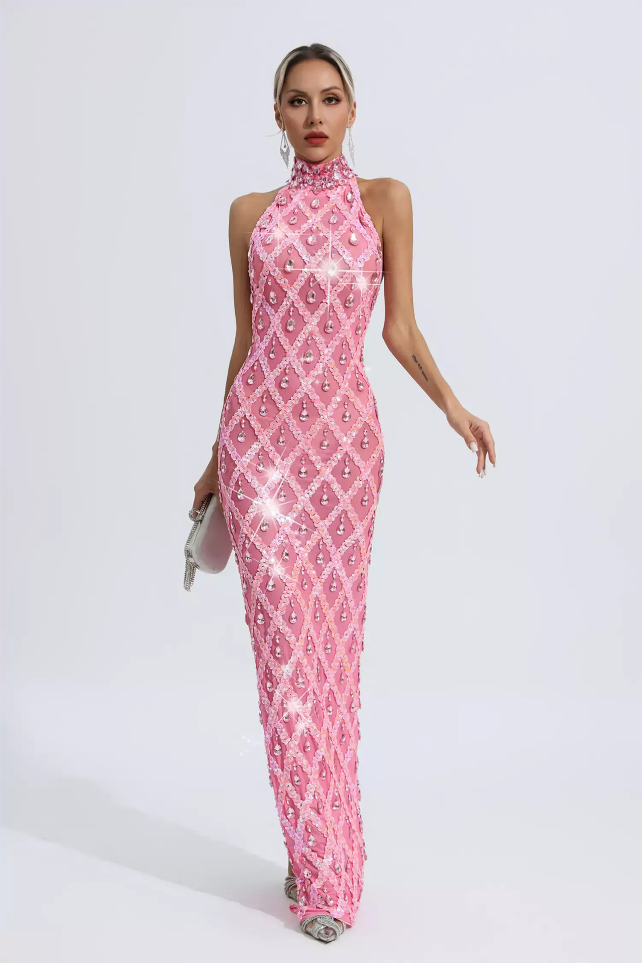 Paulina Diamond Maxi Dress