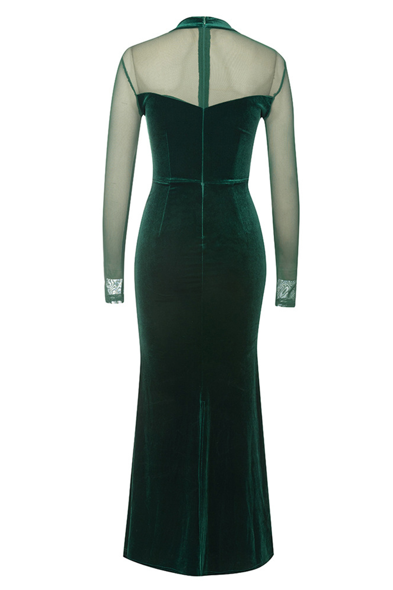 Rosalie Long Sleeve Midi Dress In Green