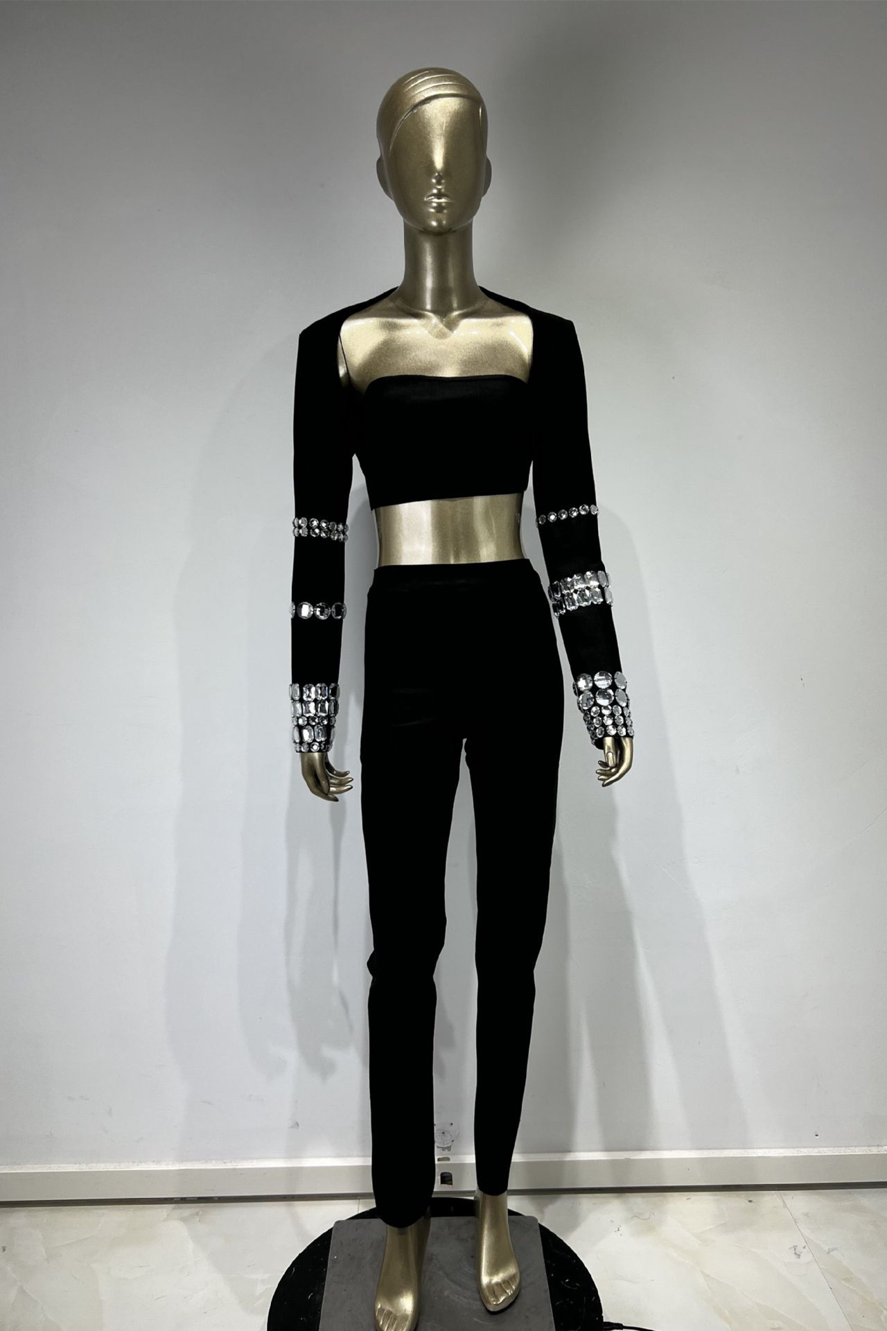 Maeve Long Sleeve Set In Black