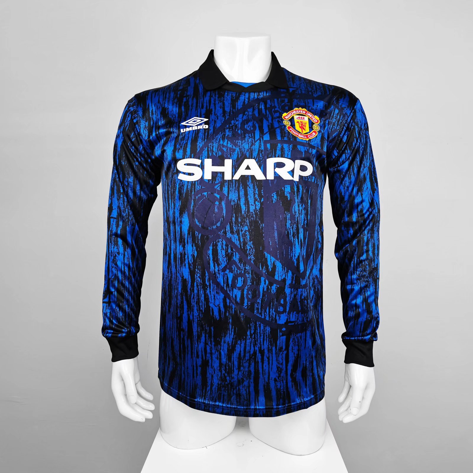 Manchester United Retro 92-94 Away Long Sleeve Jersey