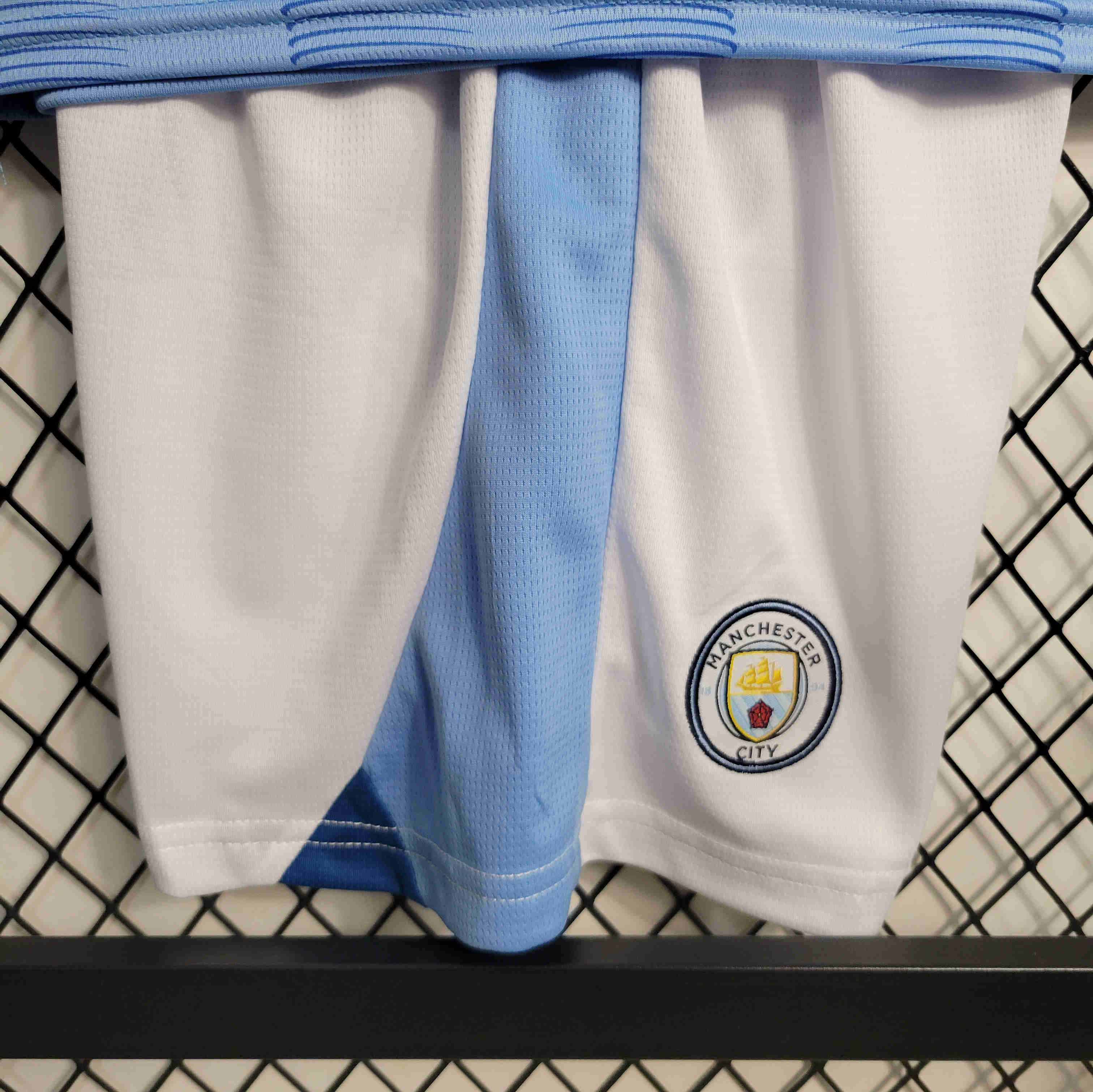 Manchester City 23/24 Home Kids Kit Jersey
