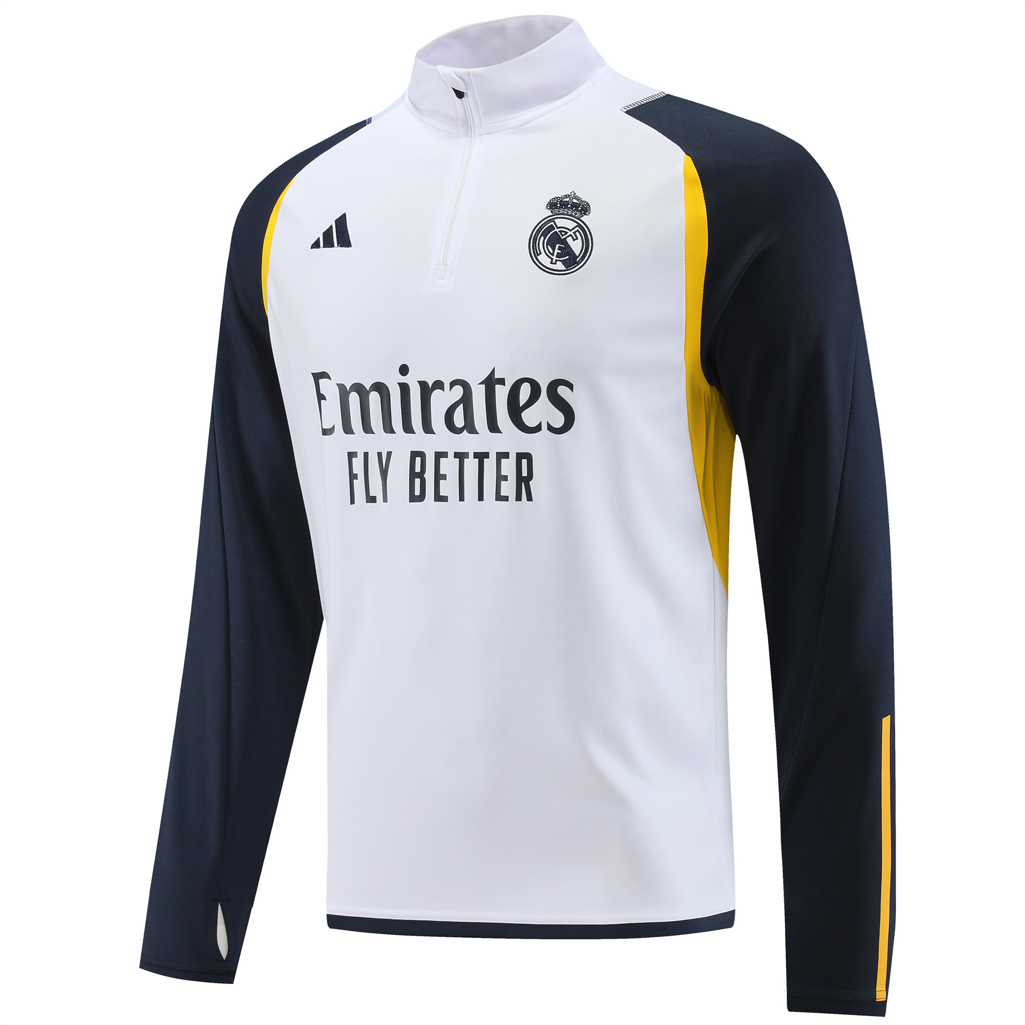 Real Madrid 23-24 Long Sleeve Training Set White