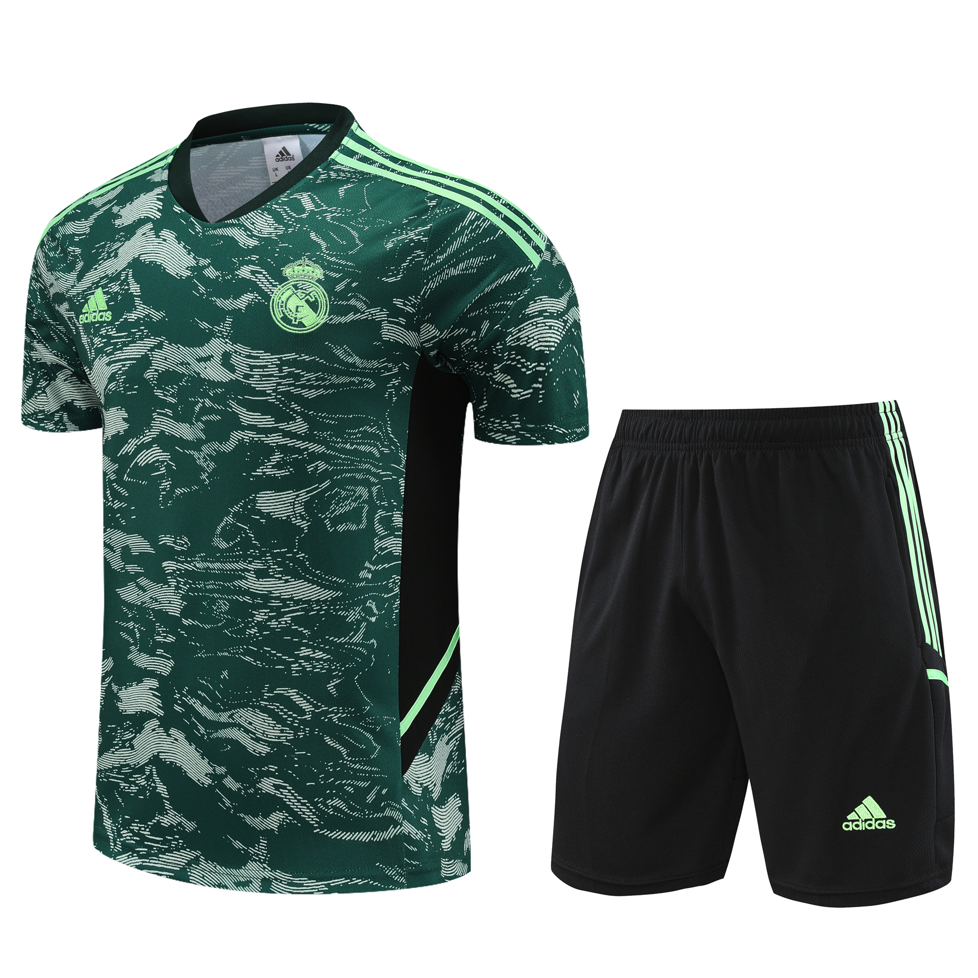 Real Madrid 23-24 Short-Sleeve Training Set - Green