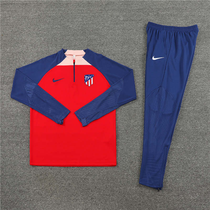Atletico Madrid 23-24 Kids Long Sleeve Training Set Red