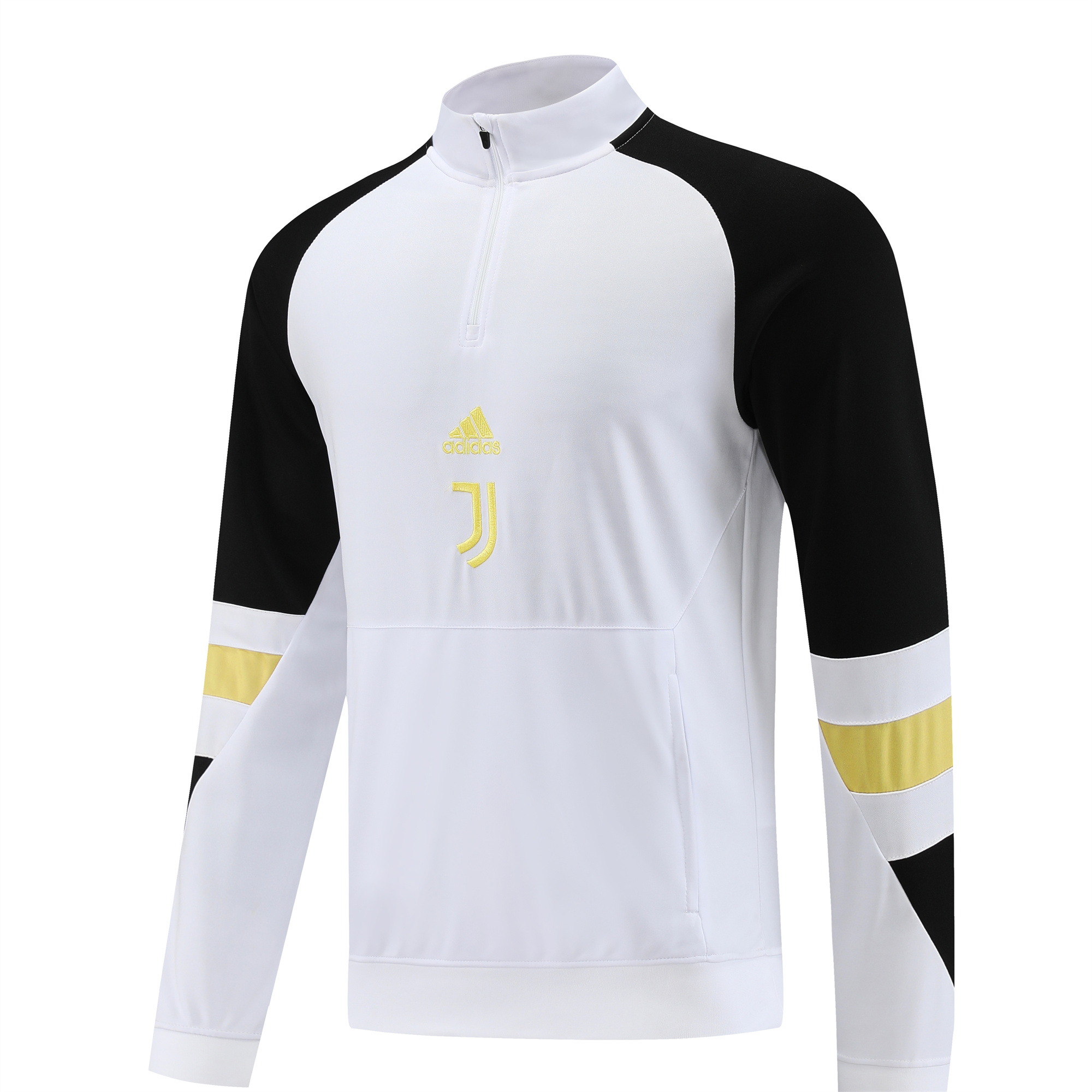 Juventus 23-24 Long Sleeve Training Set White Yellow