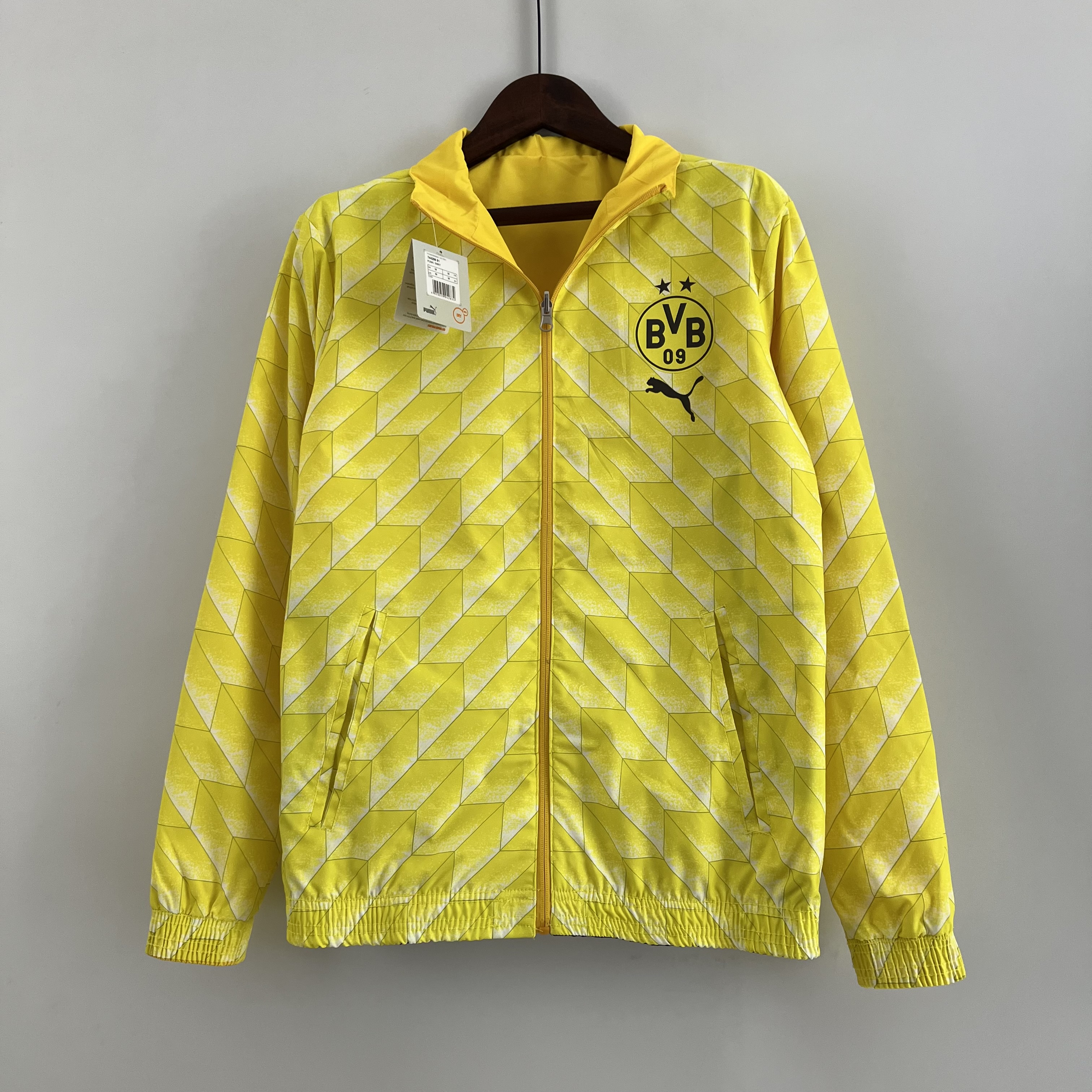 Dortmund 23-24 Double Sided Windbreaker - Yellow
