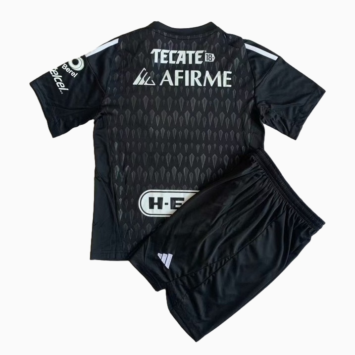 Tigres UANL 23-24 Black Goalkeeper Kids Kit