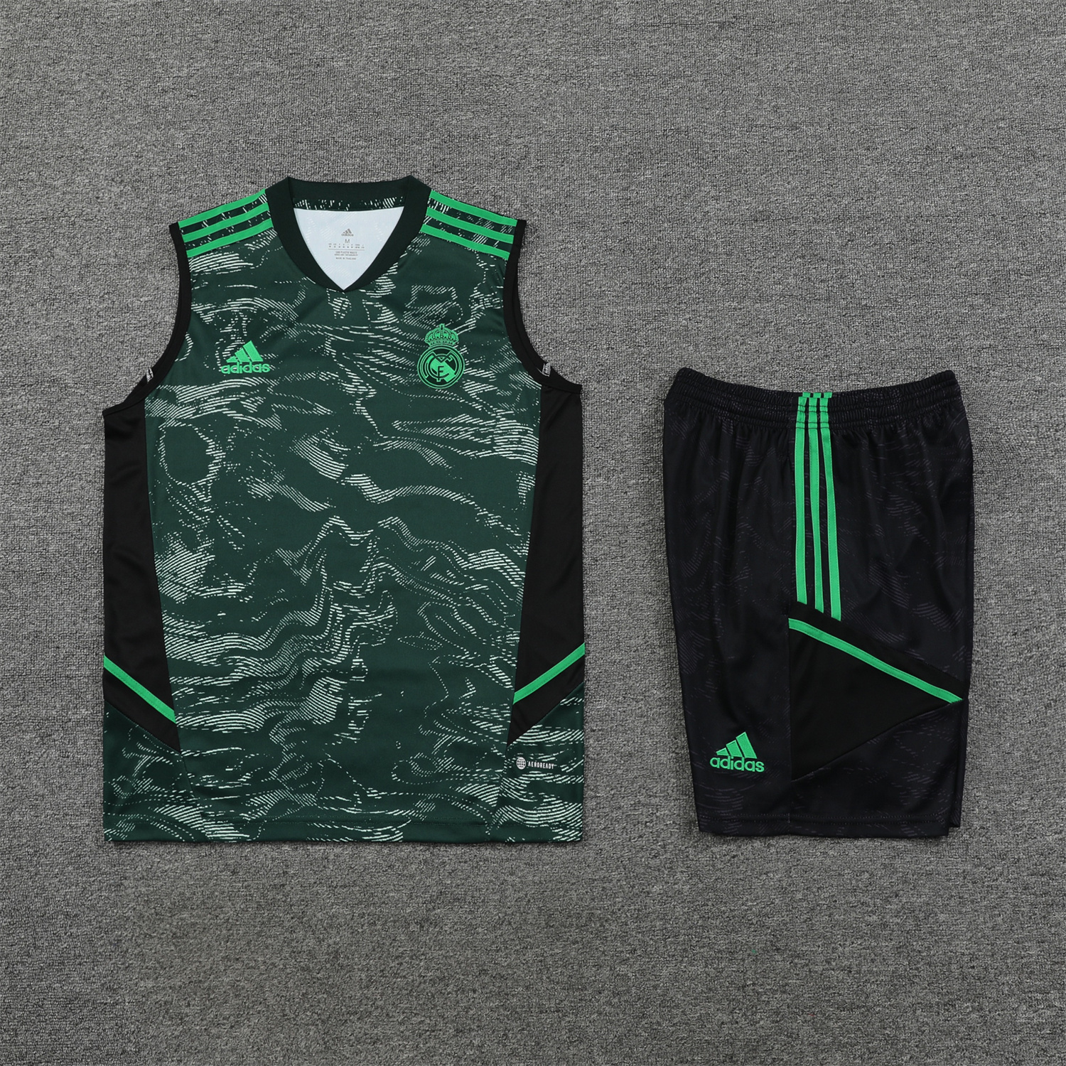 Real Madrid 23-24 Green Training Vest Suit
