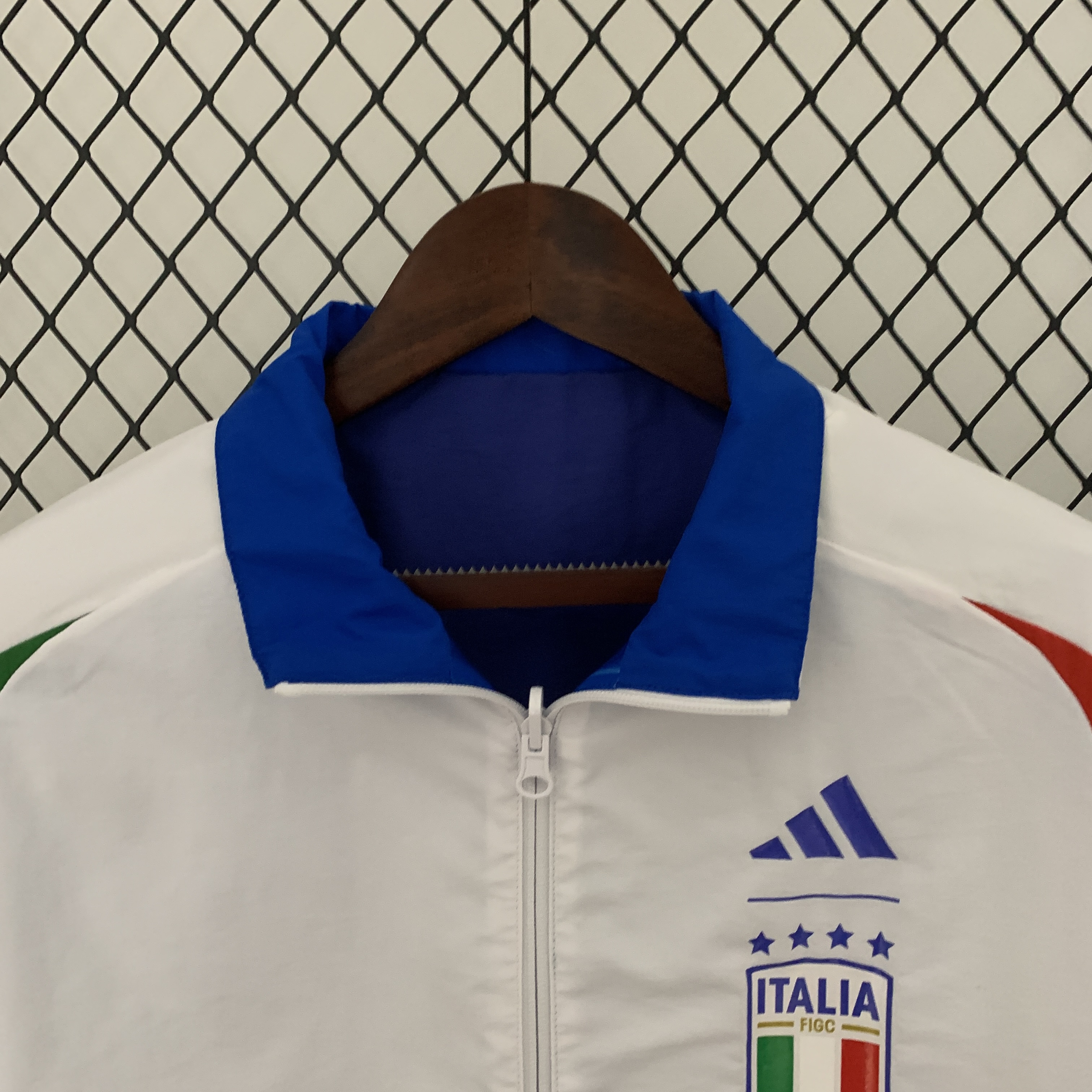 Italy 23-24 Double Sided Windbreaker - Blue & White