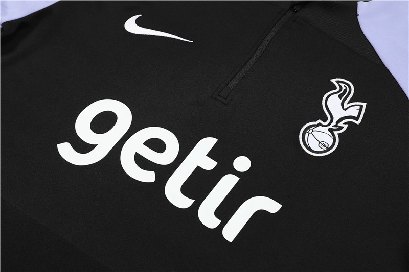 Tottenham Hotspur 23-24 Kids Long Sleeve Training Set Black