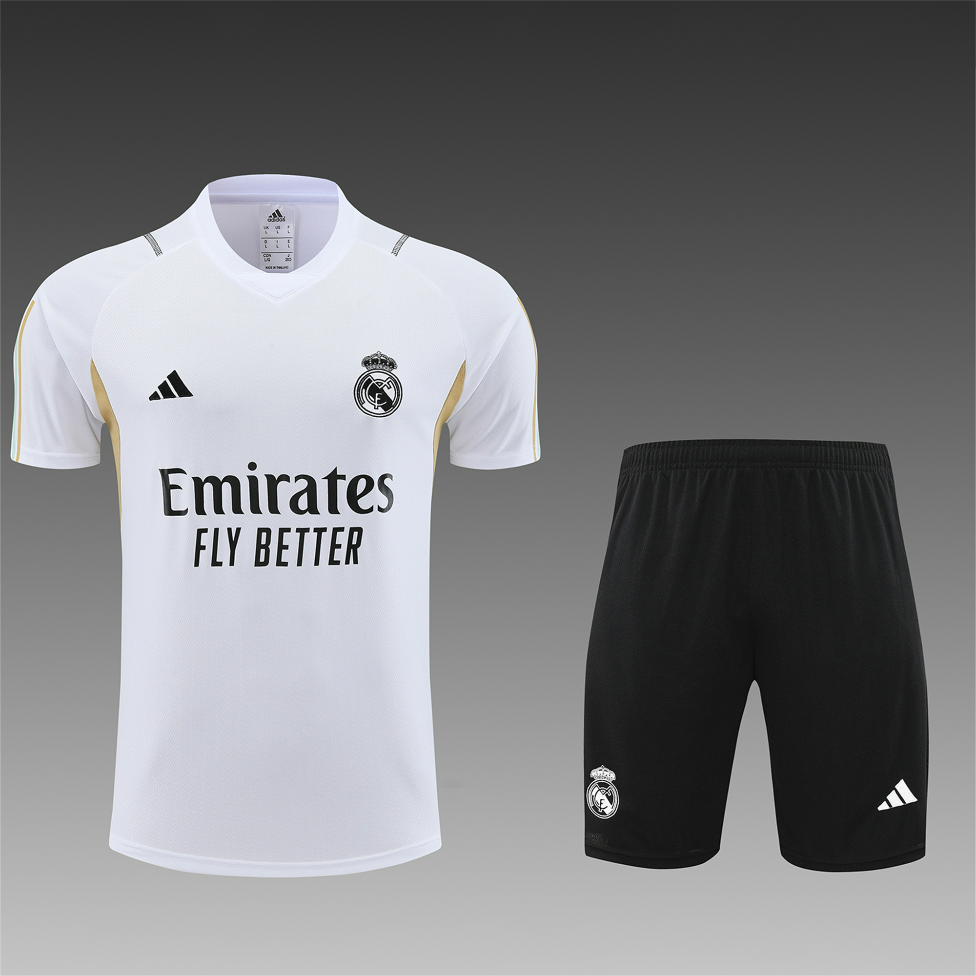 Real Madrid 23-24 Short-Sleeve Training Set - White