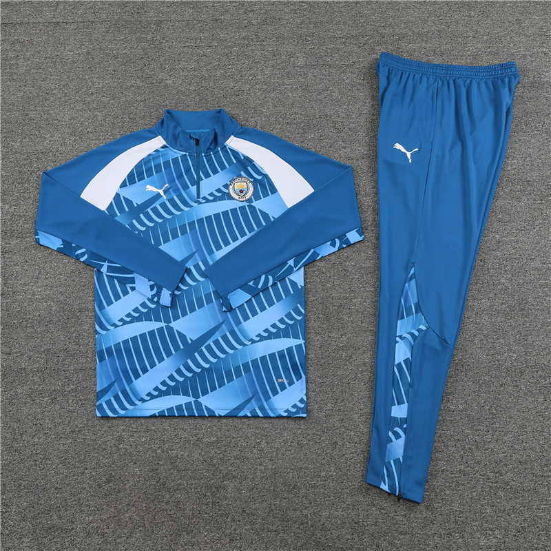 Manchester City 23-24 Kids Long Sleeve Training Set Camouflage