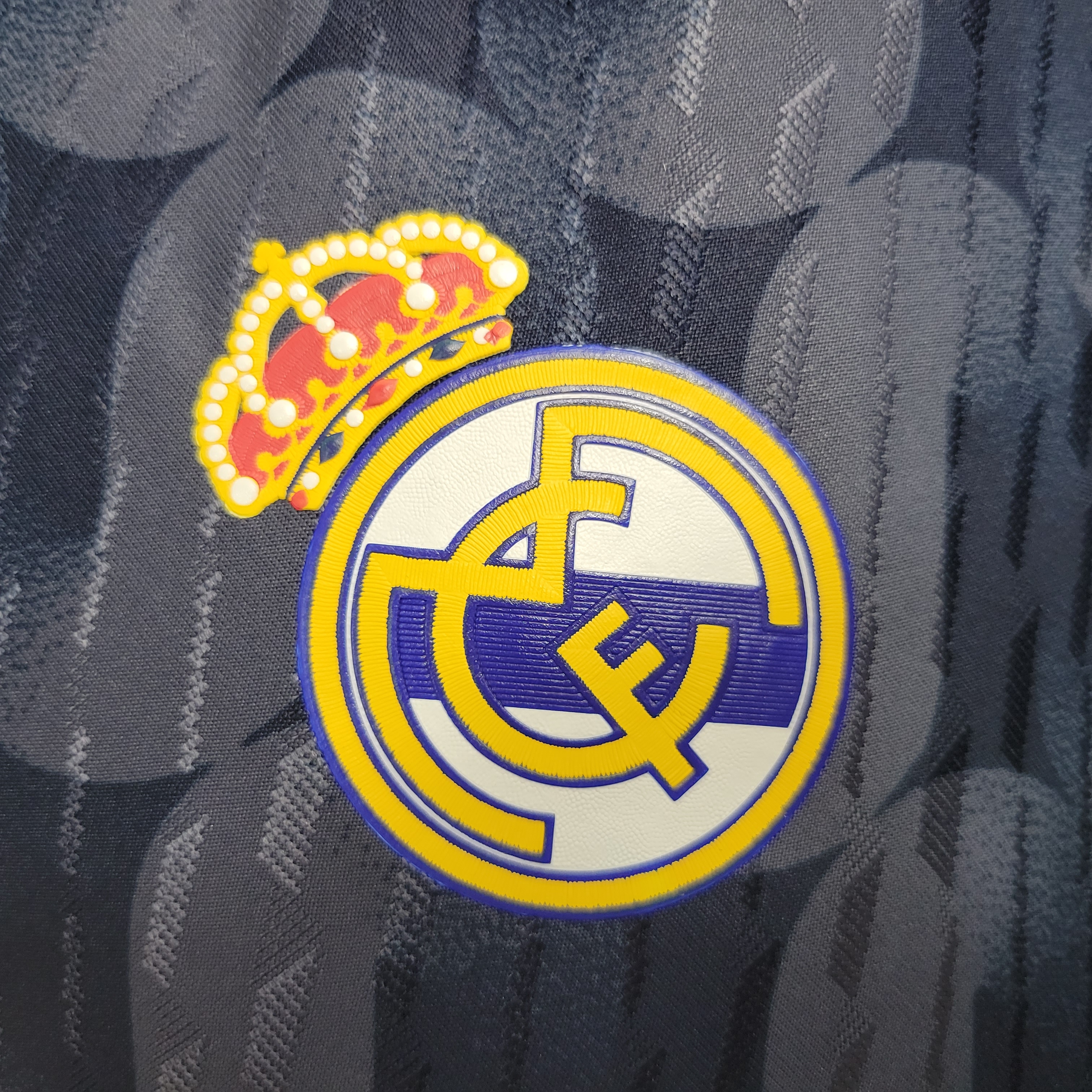 Real Madrid 23-24 Away Blue Jersey - Player Version ( with POP ART Number)