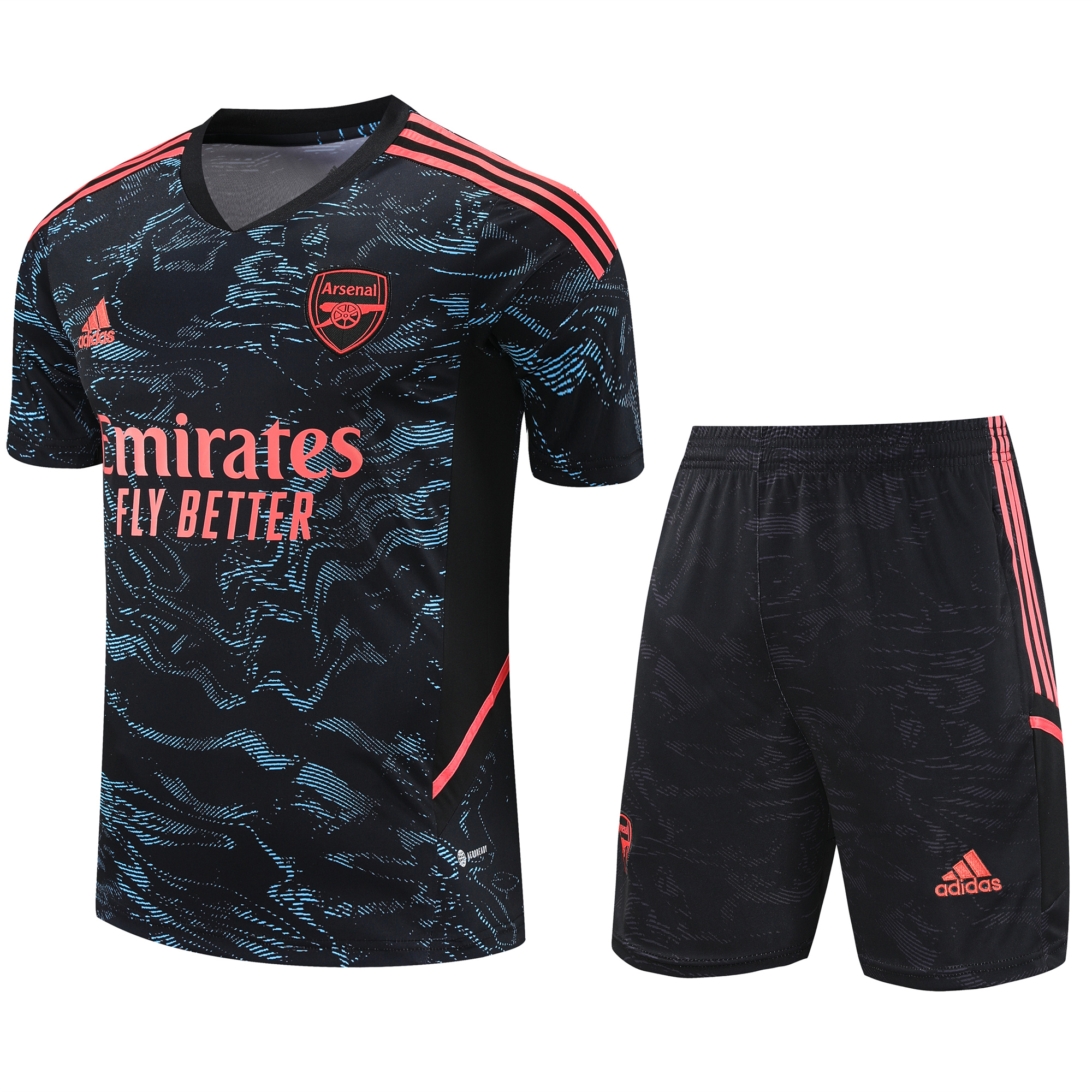Arsenal 23-24 Short-Sleeve Training Set - Blue & Orange