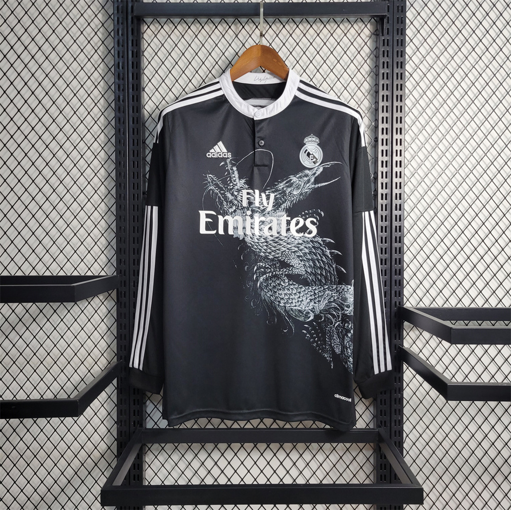 Real Madrid Retro 14-15 Third Away Long Sleeve Jersey