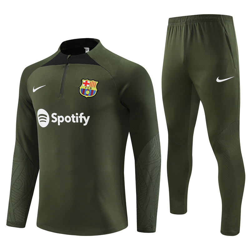 B.A.R.S.A 23-24 Kids Long Sleeve Training Set Olive Drab