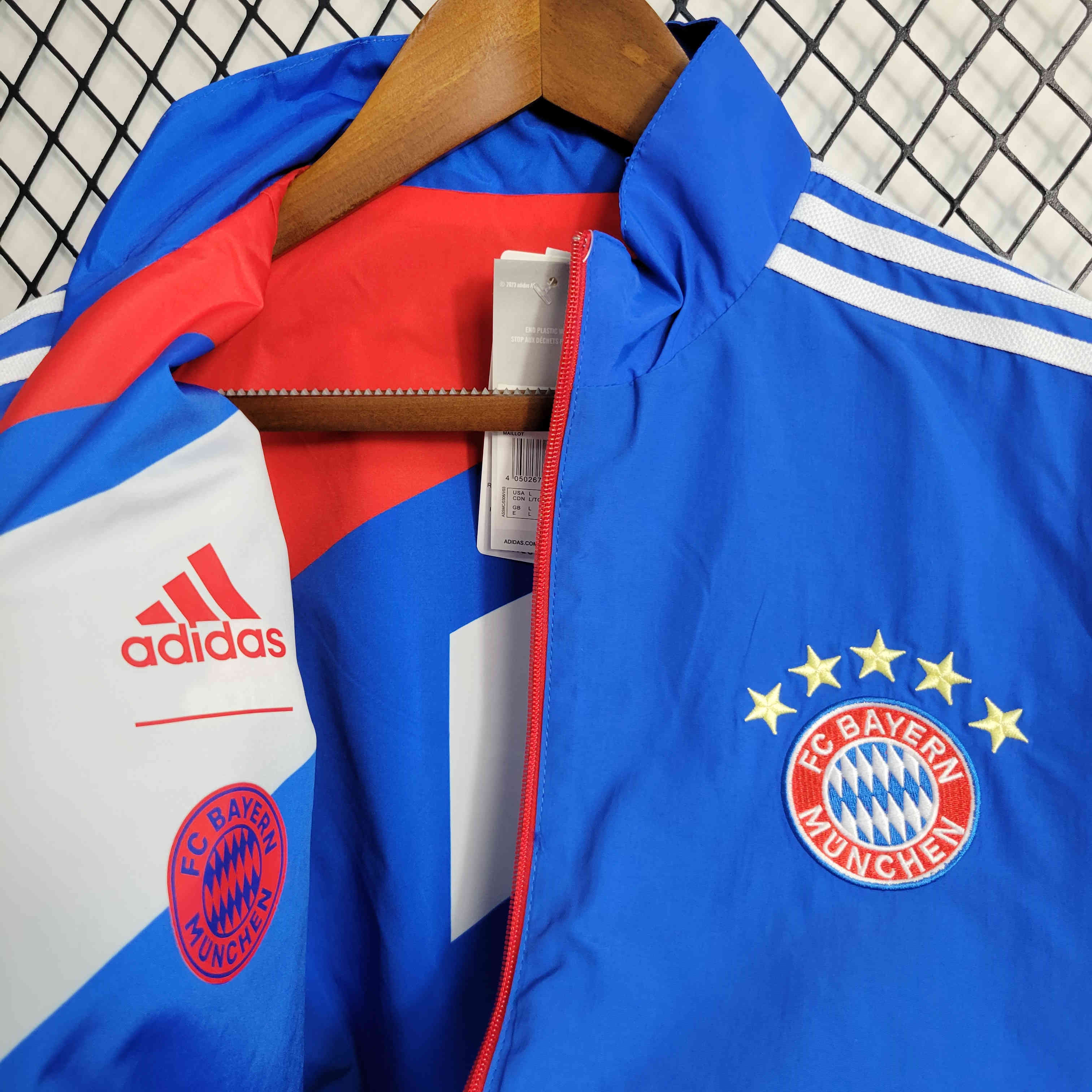 Bayern Munich 23-24 Blue Reversible Windbreaker