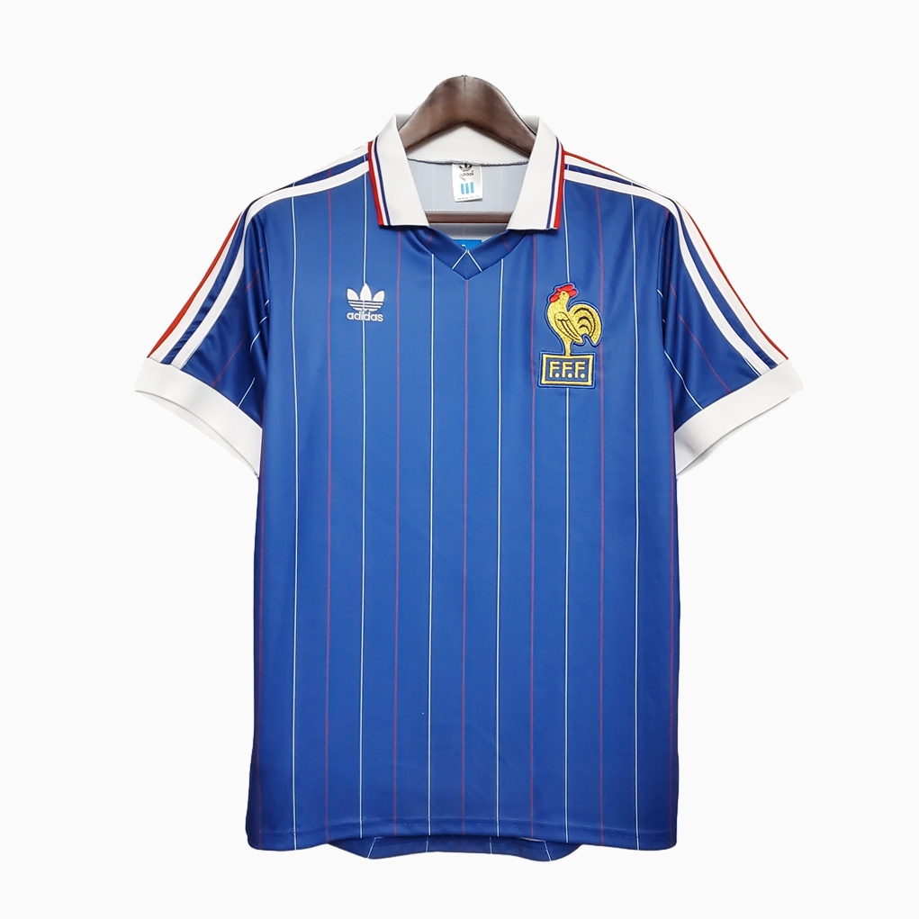 Retro France 1982 Home Stadium Jersey